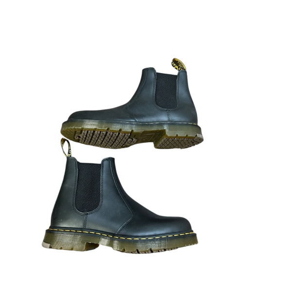 Dr. Martens Black Leather Chelsea Work Boots NWOT (men’s 11 / women’s 12 - Picture 4 of 10